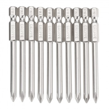 BROPPE 10pcs 75mm PH1 Screwdriver Bit