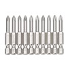 BROPPE 10pcs PH1 1/4 Inch Hex Shank 50mm Magnetic Phillips Screwdriver Bits Set