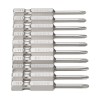 BROPPE 10pcs PH1 1/4 Inch Hex Shank 50mm Magnetic Phillips Screwdriver Bits Set