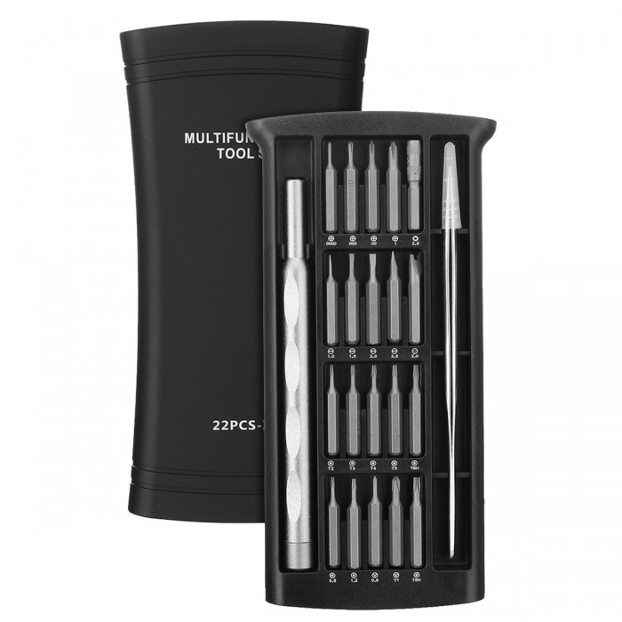 22Pcs Protable Multifunctional Screwdriver Kit  Precision Household Repair Tool