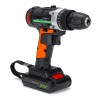 21V 100W 1350rpm Electric Cordless Impact Wrench LED Power Screwdriver Tool