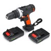 21V 100W 1350rpm Electric Cordless Impact Wrench LED Power Screwdriver Tool