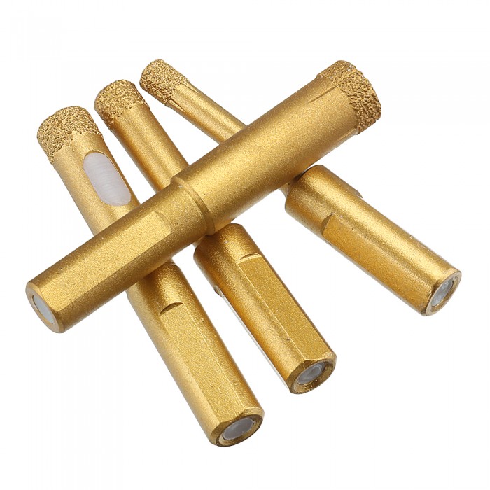 6/8/10/12mm Dry Cut Wax Filled Diamond Drill Bit Porcelain Marble Tile Hole Saw Cutter