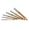 6pcs 3-8mm Titanium Coated HSS Drill Bit Electric Drill Plastic Metal Hole Grooving Drill Saw Woodworking Tools
