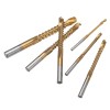 6pcs 3-8mm Titanium Coated HSS Drill Bit Electric Drill Plastic Metal Hole Grooving Drill Saw Woodworking Tools