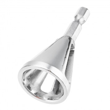 Hex Shank Silver Hard Alloy Deburring External Chamfer Tool Drill Bit Remove Burr Repairs Tools