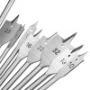 10pcs Wood Flat Drill Bit Set 6-32mm with 12 Inch Extension Shank and Hex Wrench