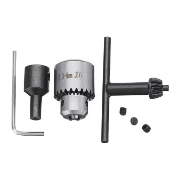 Machifit 0.3-4mm Mini Electric Drill Chuck JTO Taper with 5mm Shaft Connecting Rod