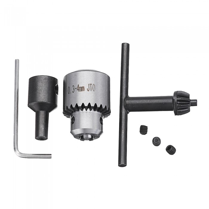 Machifit 0.3-4mm Mini Electric Drill Chuck JTO Taper with 5mm Shaft Connecting Rod