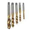5pcs M3 M4 M5 M6 M8 Screw Taps Set Titanium Coated HSS6542 Spiral Fluted Tap Drill