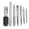 6pcs M3-M8 Tap Drill Set T Handle Ratchet Tap Wrench Machinist Tool