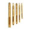 5pcs M3-M8 Steel Titanium Coated Machine Screw Plug Tap Straight Flute Hand Tap