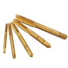 5pcs M3-M8 Steel Titanium Coated Machine Screw Plug Tap Straight Flute Hand Tap