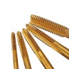 5pcs M3-M8 Steel Titanium Coated Machine Screw Plug Tap Straight Flute Hand Tap