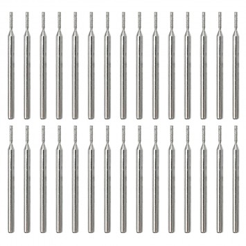 30pcs 3mm Shank Diamond Burr Bit Tools Kit Grinding Shank Carving Drill