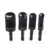 4pcs 6/10/13/16mm Hex Shank Woodworking Tenon Plug Hole Cutter Drill Bit Set