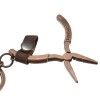 Metal Key Carabiner Key Holder Mini Shape Buckle Ring Keychain Leather