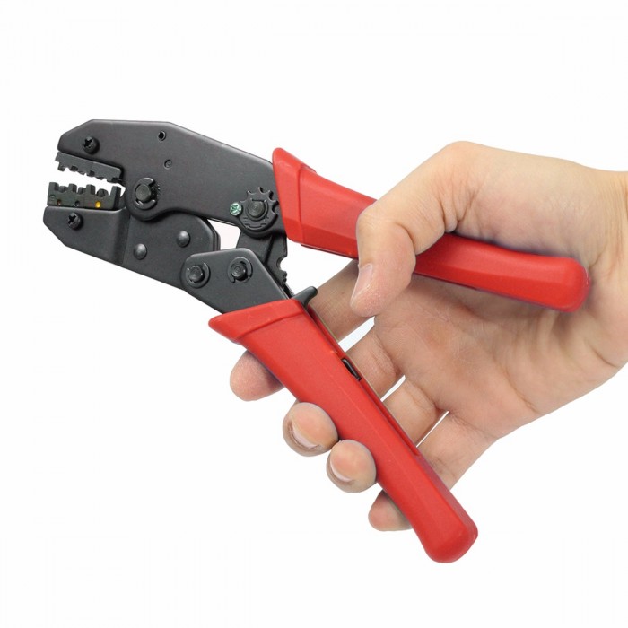 JL-301 AWG 22-10 0.5-6.0mm2 Insulated Terminal Ratcheting Crimping Plier Ratchet Tool